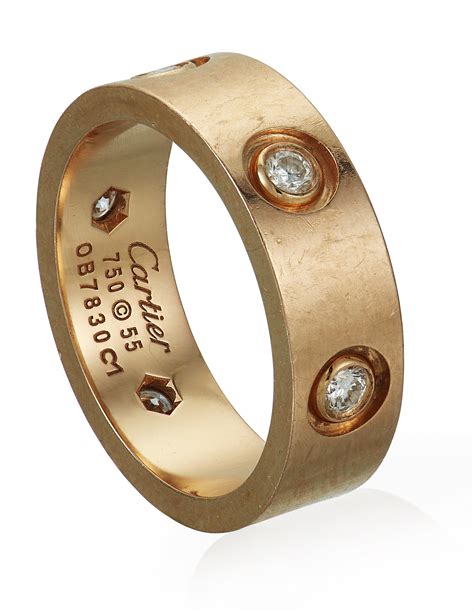 cartier gold diamond ring|cartier designed diamond ring.